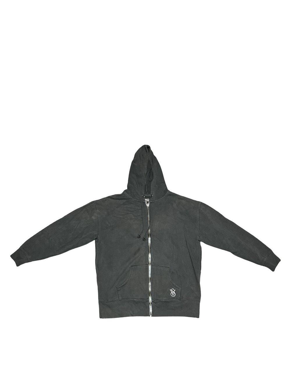 Victoria’s Secret On Point Black Full Zip Hoodie Women’s Size M Est No Tag
